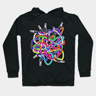 Phono Plug Rainbow Snakes Hoodie